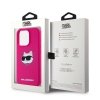 Karl Lagerfeld KLHMP15LSCHPPLF iPhone 15 Pro 6.1 różowy/fuschia hardcase Silicone Choupette Head MagSafe